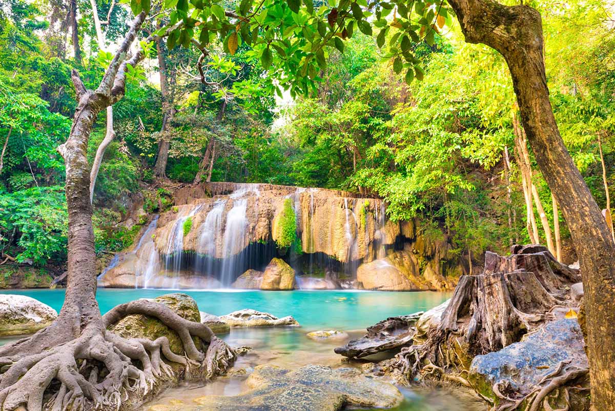 waterfall in Erawan National Park
